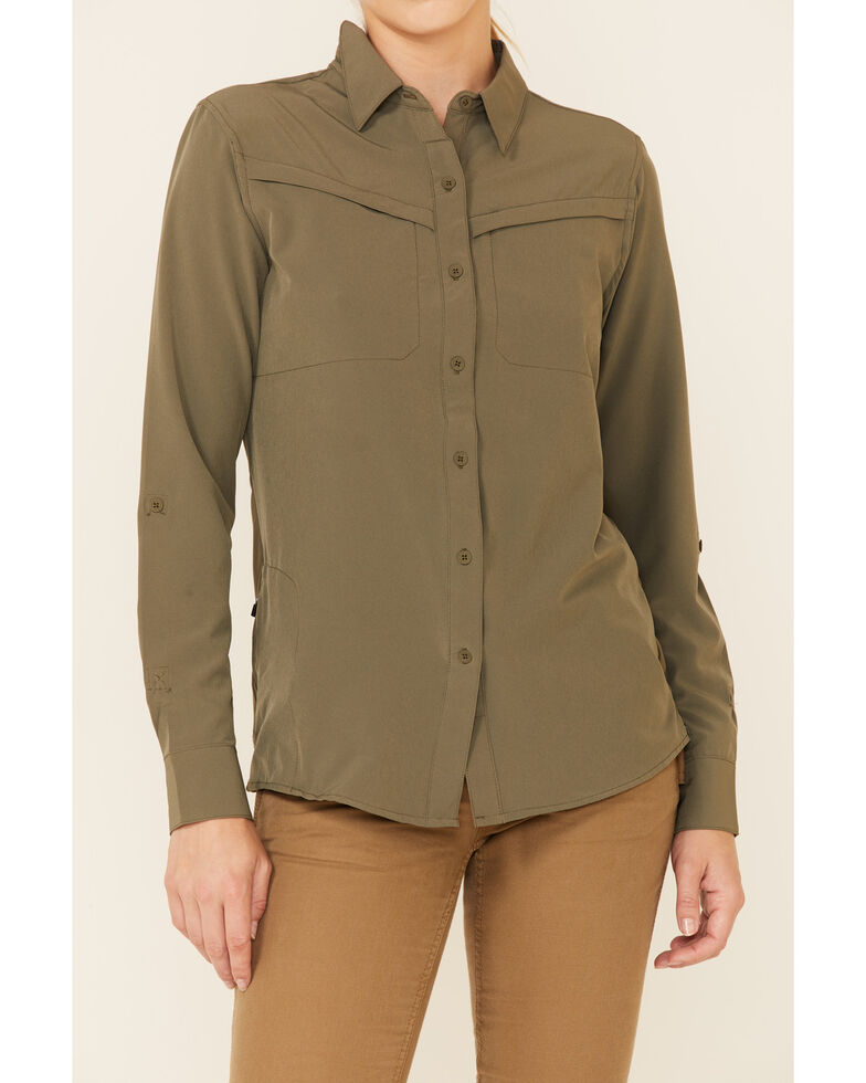 wrangler olive green shirt