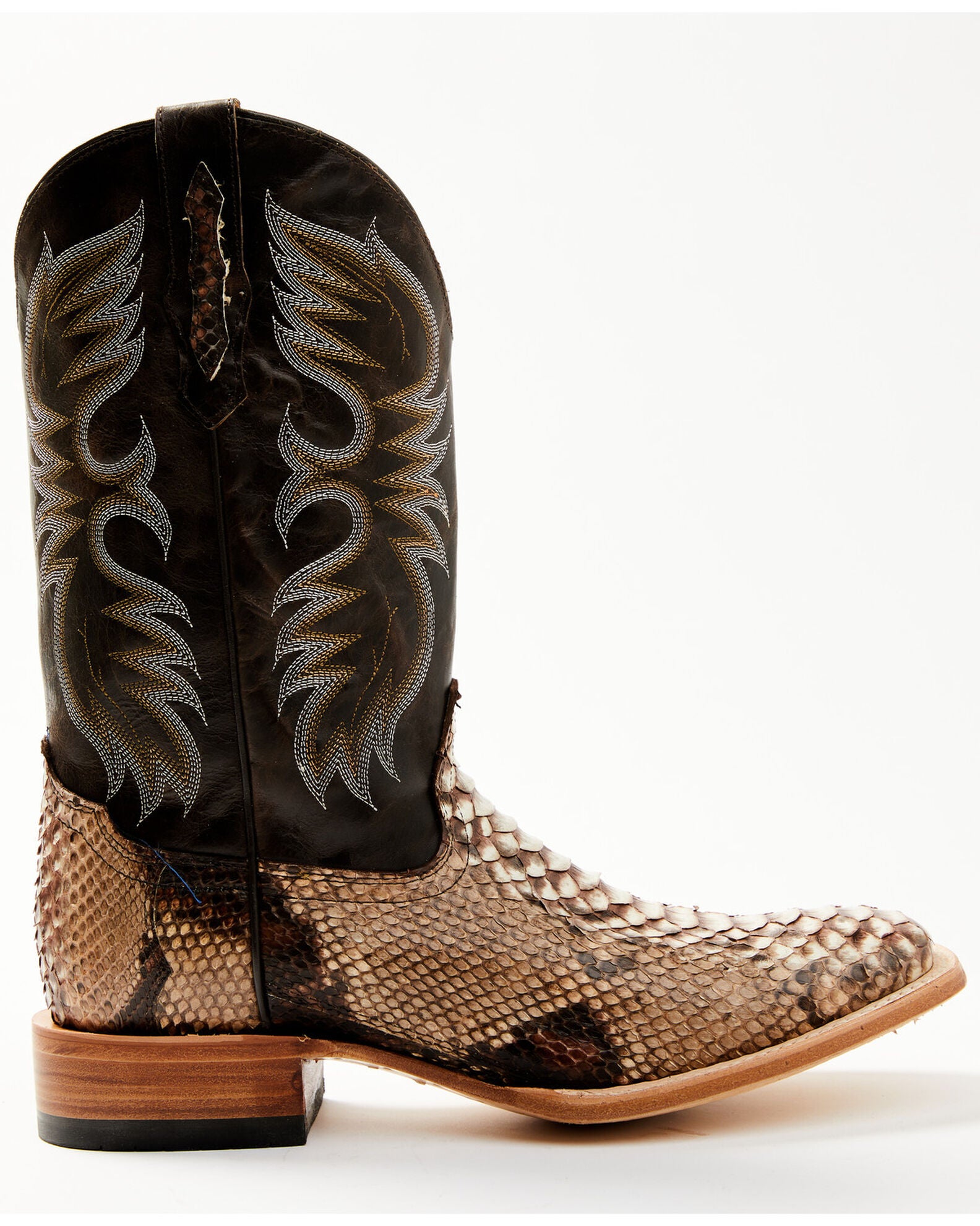 Product Name Cody James Men's Exotic Python Western Boots Broad