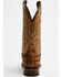 Image #5 - Circle G Men's Orix Caiman Patchwork Western Boots - Broad Square Toe, Tan, hi-res
