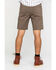 Image #2 - ATG by Wrangler Men's Morel Utility Asymmetric Cargo Shorts, Brown, hi-res
