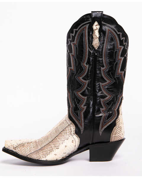 Image #2 - Dan Post Women's Natural Water Snake Triad Cowgirl Boots - Snip Toe , , hi-res