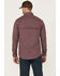 Image #4 - Wrangler Men's FR Geo Print Long Sleeve Button-Down Work Shirt, Red, hi-res