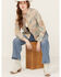 Image #1 - Cleo + Wolf Women's Aron Long Sleeve Printed Shirt , Oatmeal, hi-res