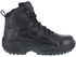 Image #3 - Reebok Women's Stealth 6" Lace-Up Side Zip Work Boots - Composite Toe, Black, hi-res