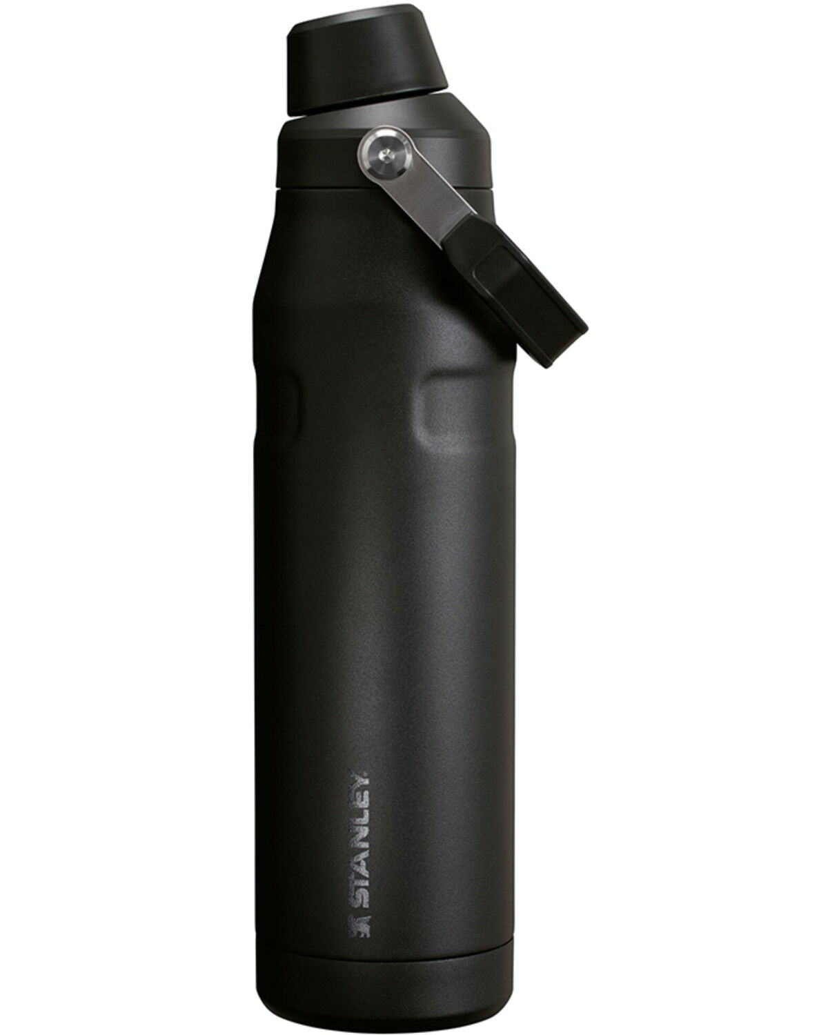 Image #1 - Stanley 36oz IceFlow™ Bottle with Fast Flow Lid, Black, hi-res
