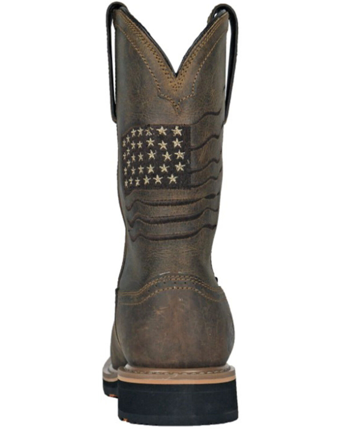 Image #5 - Hoss Men's Rushmore Wellington Western Work Boots - Composite Toe, Brown, hi-res