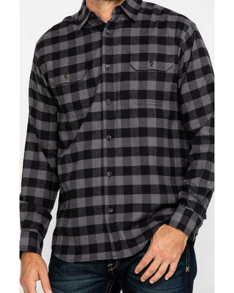 Dickies Men's Flex Stretch Flannel Long Sleeve Work Shirt , Slate, hi-res