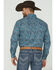Image #4 - Roper Men's Autumn Sky Paisley Print Long Sleeve Button Down Shirt, Blue, hi-res