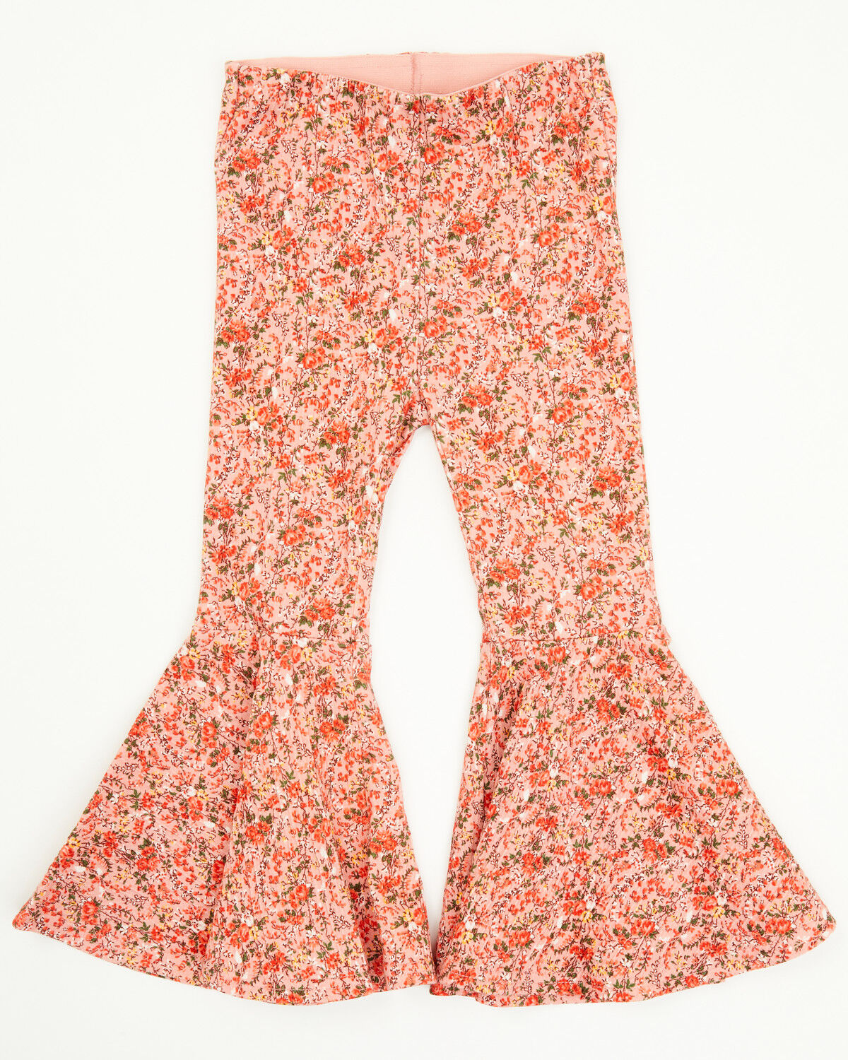 Image #1 - Shyanne Toddler Girls' Ditsy Floral Print Flare Pants, Light Pink, hi-res