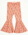 Image #1 - Shyanne Toddler Girls' Ditsy Floral Print Flare Pants, Light Pink, hi-res