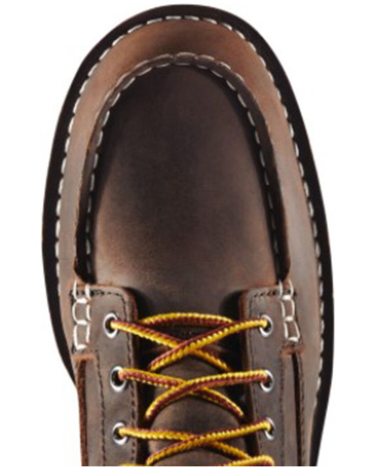 Image #4 - Danner Women's 6" Bull Run Full-Grain Wedge Work Boot - Moc Toe, Brown, hi-res