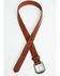 Image #2 - 3D Men's 1 1/2" Basic Western Belt, Brown, hi-res