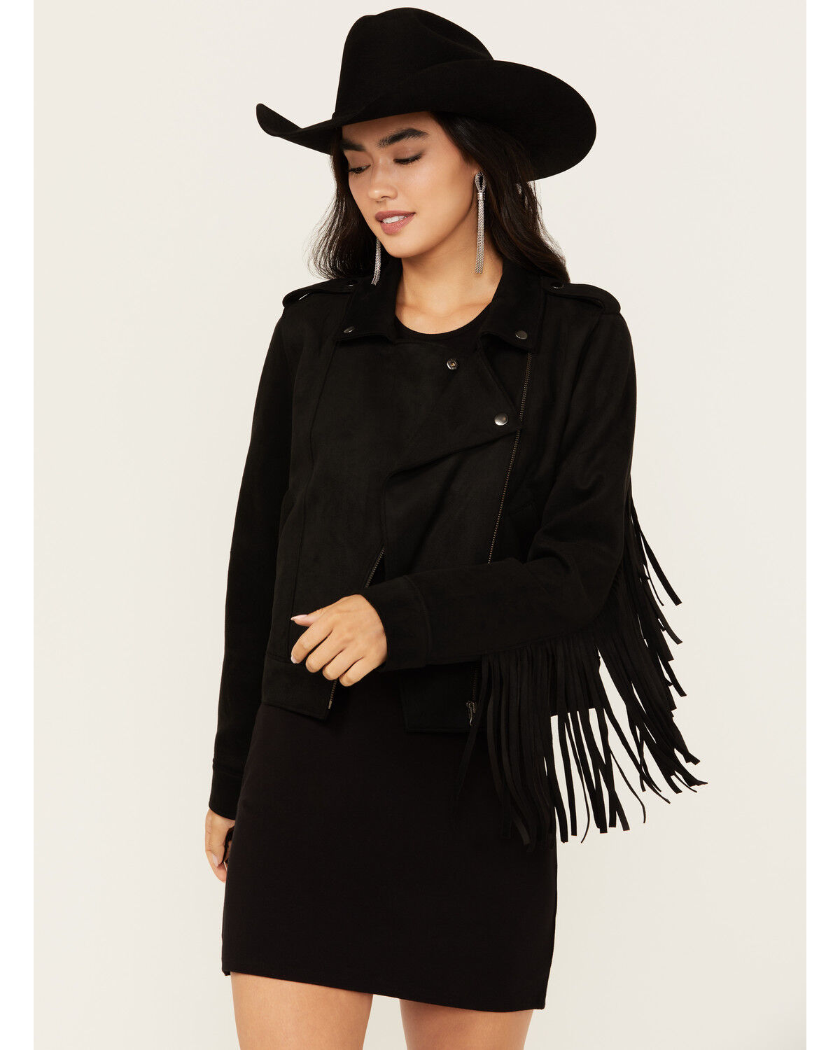 Image #2 - Idyllwind Women's Ellen Moto Jacket, Black, hi-res