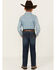 Image #3 - Wrangler Little Boys' Medium Wash Dellwood Relaxed Bootcut Stretch Jeans , Medium Wash, hi-res