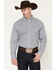 Image #1 - Wrangler Men's Geo Print Long Sleeve Button-Down Western Shirt - Big, Teal, hi-res