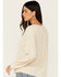 Image #4 - Cruel Girl Women's Long Sleeve Knit Top, Cream, hi-res