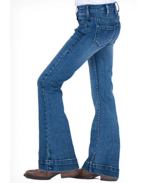 Image #3 - Cowgirl Tuff Girls' Medium Trouser Jeans , Blue, hi-res