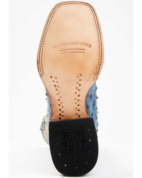 Tanner Mark Women's Bluebonnet Western Boots - Broad Square Toe, Blue, hi-res
