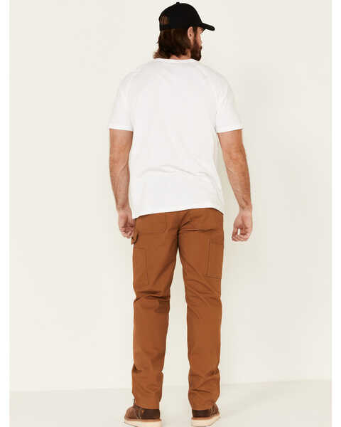 Image #2 - Carhartt Men's Rugged Flex Relaxed Fit Duck Double Front Work Pants, Brown, hi-res