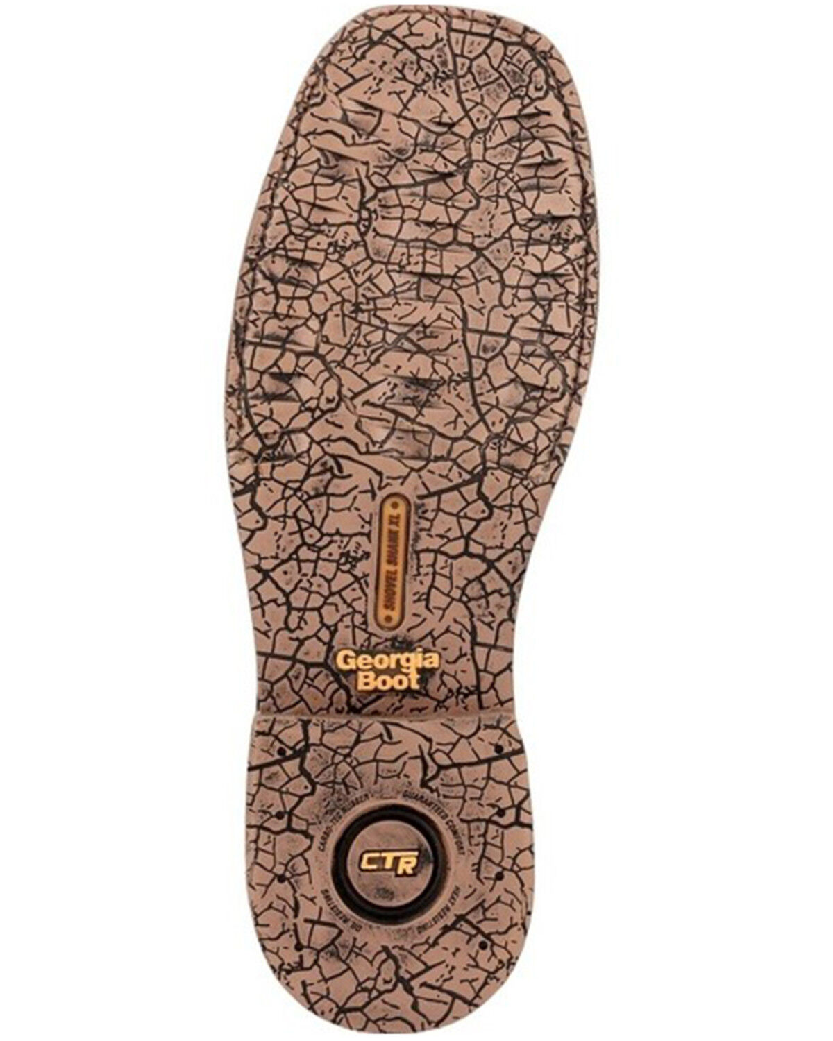 Image #7 - Georgia Boot Men's Carbo-Tec Elite Waterproof Pull On Safety Western Boots - Soft Toe, Brown, hi-res