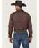 Image #4 - Rock & Roll Denim Men's Paisley Print Long Sleeve Snap Stretch Western Shirt, Burgundy, hi-res