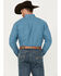 Image #4 - George Strait by Wrangler Men's Plaid Print Long Sleeve Button-Down Western Shirt, Dark Blue, hi-res