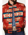 Image #3 - Pendleton Men's Gorge All-Over Print Quilted Snap Bomber Jacket, Red, hi-res