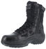 Reebok Men's Stealth 8" Lace-Up Black Side-Zip Work Boots - Soft Toe , Black, hi-res