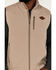 Image #3 - Cinch Men's Solid Concealed Carry Zip-Front Softshell Vest , Beige/khaki, hi-res