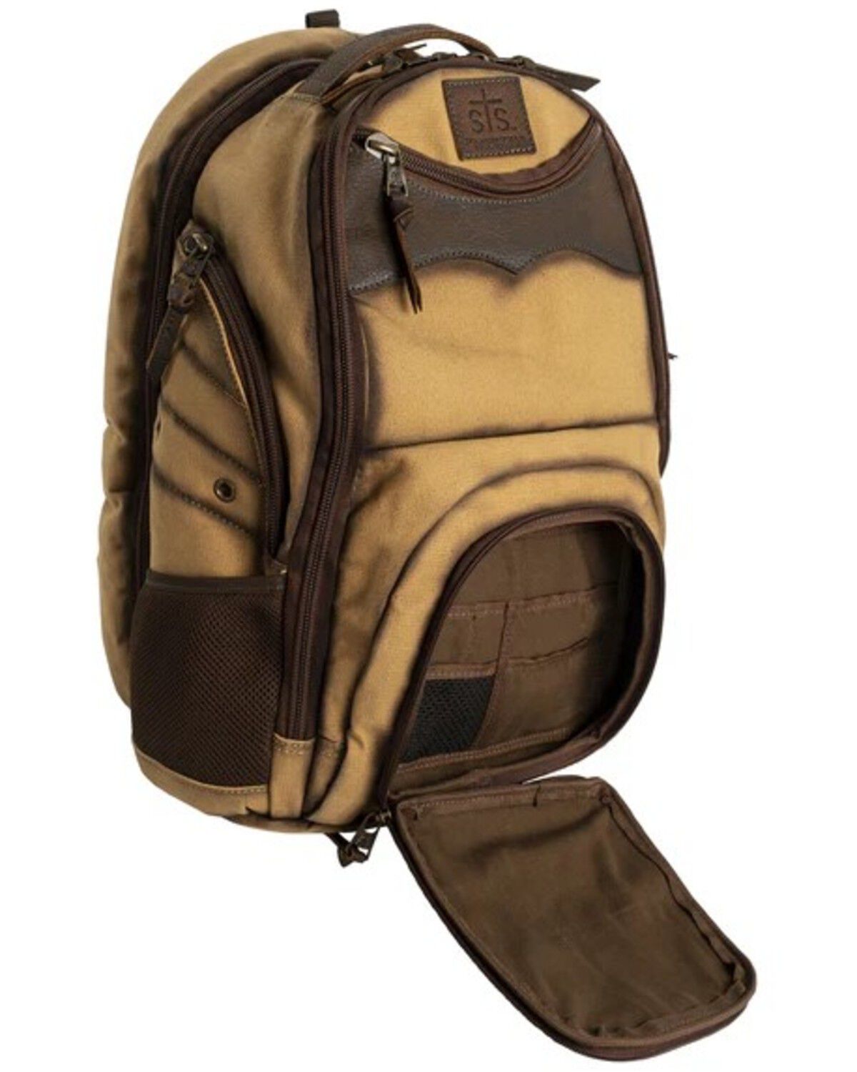 Image #3 - STS Ranchwear by Carroll Men's Buffalo Creek Theo Backpack, Tan, hi-res