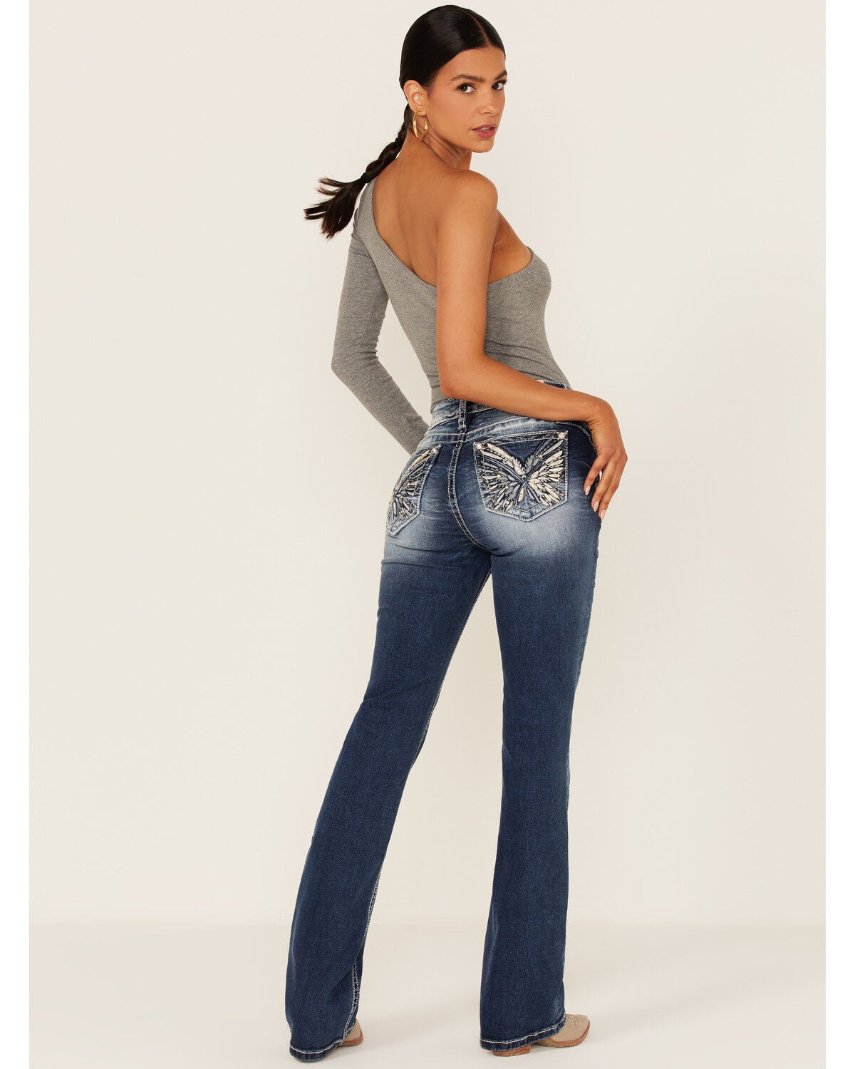 Miss Me Women's Angel Wing Medium Dark 