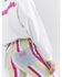 Image #5 - Wrangler® X Barbie™ Women's High Rise Striped Wanderer Stretch Flare Jeans , Multi, hi-res