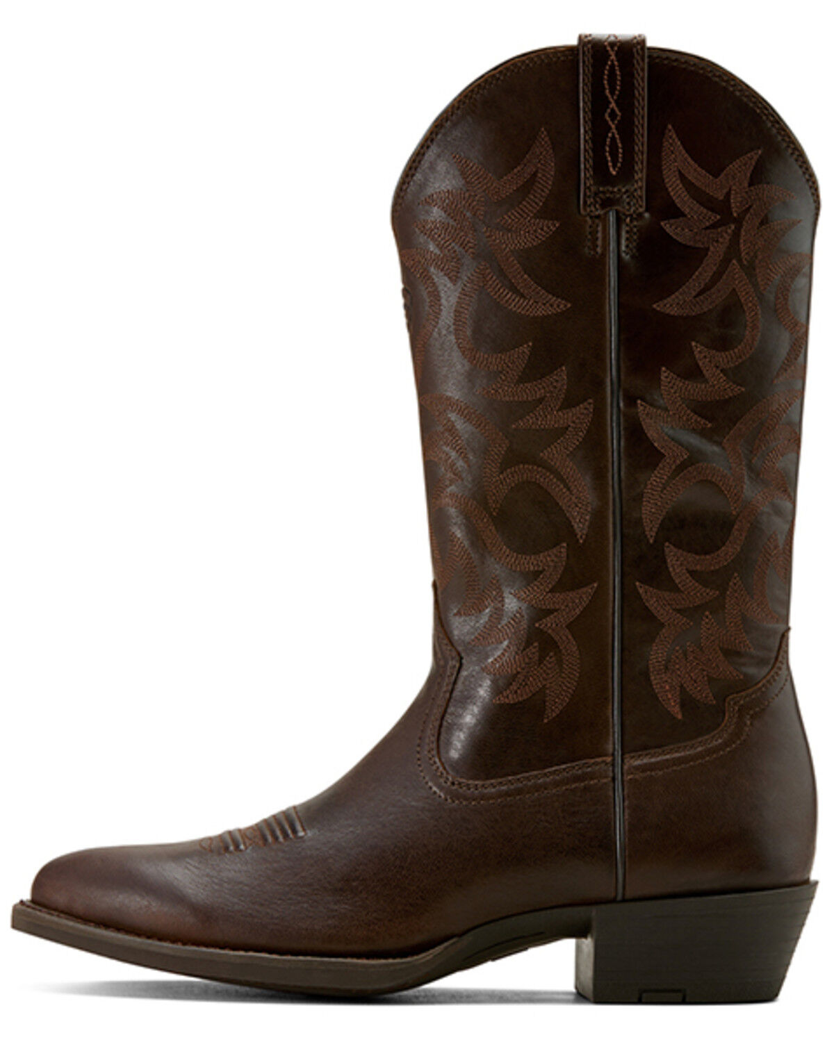 Image #2 - Ariat Men's Heritage Western Boots - Round Toe, Chocolate, hi-res