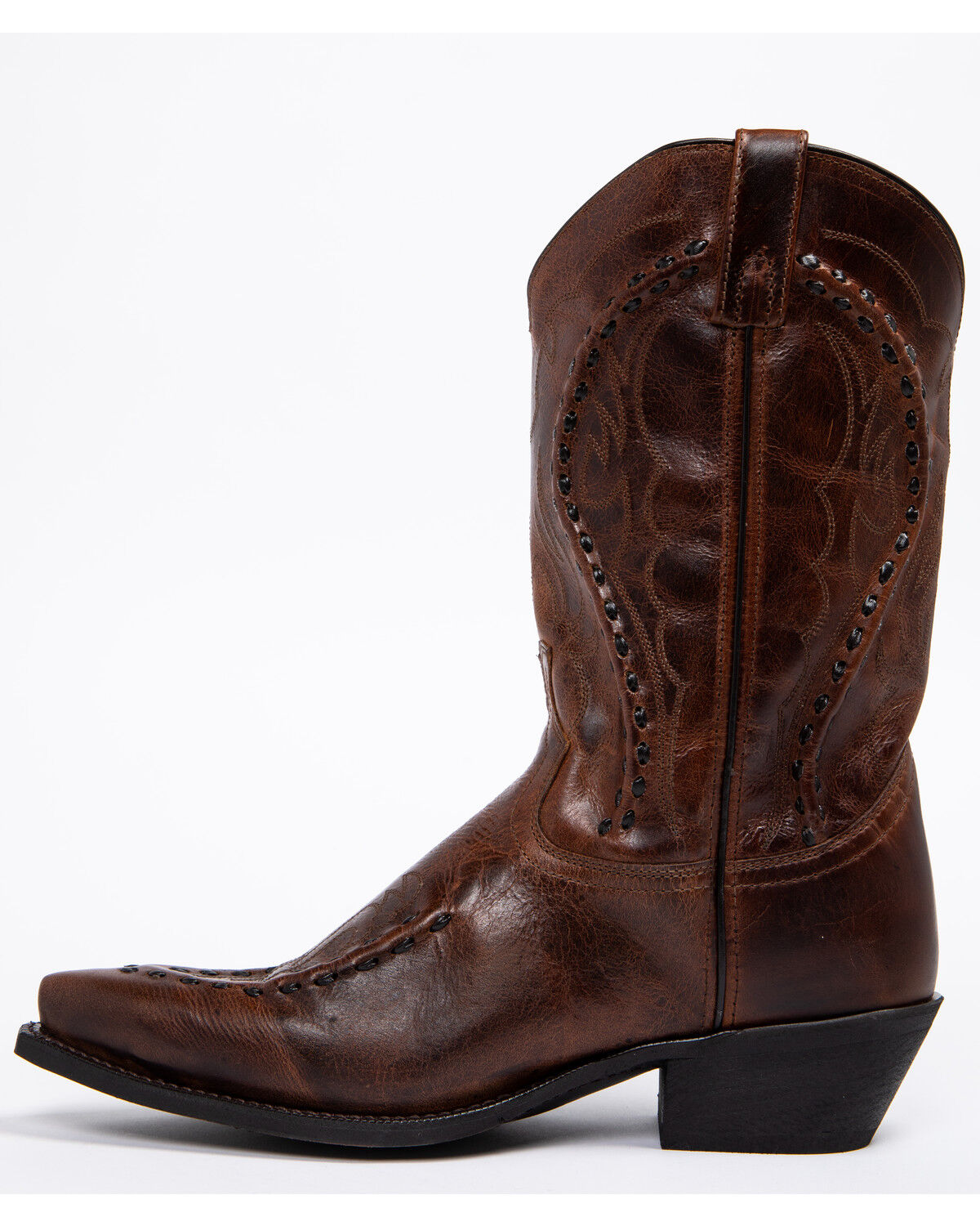 Image #4 - Laredo Men's Laramie Western Boots - Snip Toe, Rust, hi-res