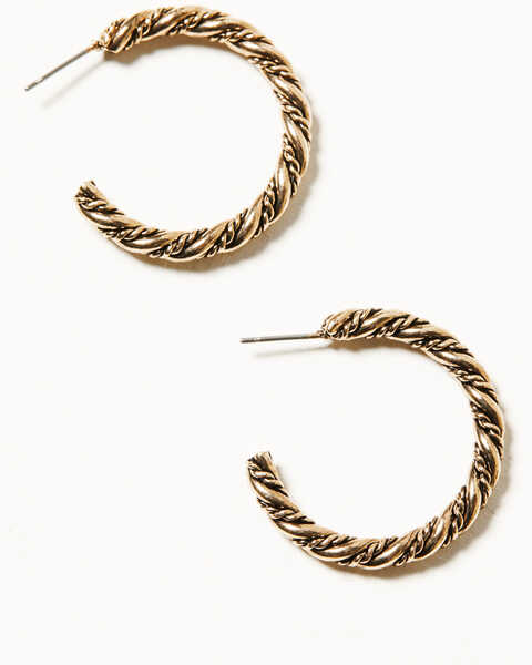 Image #3 - Shyanne Women's Summer Moon Antique Hoop Earring Set , Gold, hi-res