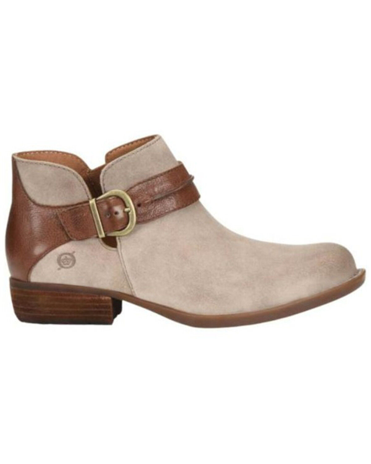 Image #2 - Born Women's Katie Short Bootie - Round Toe, Cream, hi-res