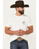 Image #2 - Wrangler Men's Boot Barn Exclusive Bucking Horse and Logo Short Sleeve Graphic T-Shirt, Cream, hi-res