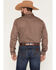 Image #4 - Wrangler Retro Men's Geo Print Long Sleeve Snap Western Shirt, Rust Copper, hi-res