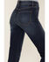 Sneak Peek Women's Split Front Bootcut Jeans, Blue, hi-res