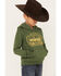 Wrangler Boys' Logo Graphic Hoodie, Green, hi-res