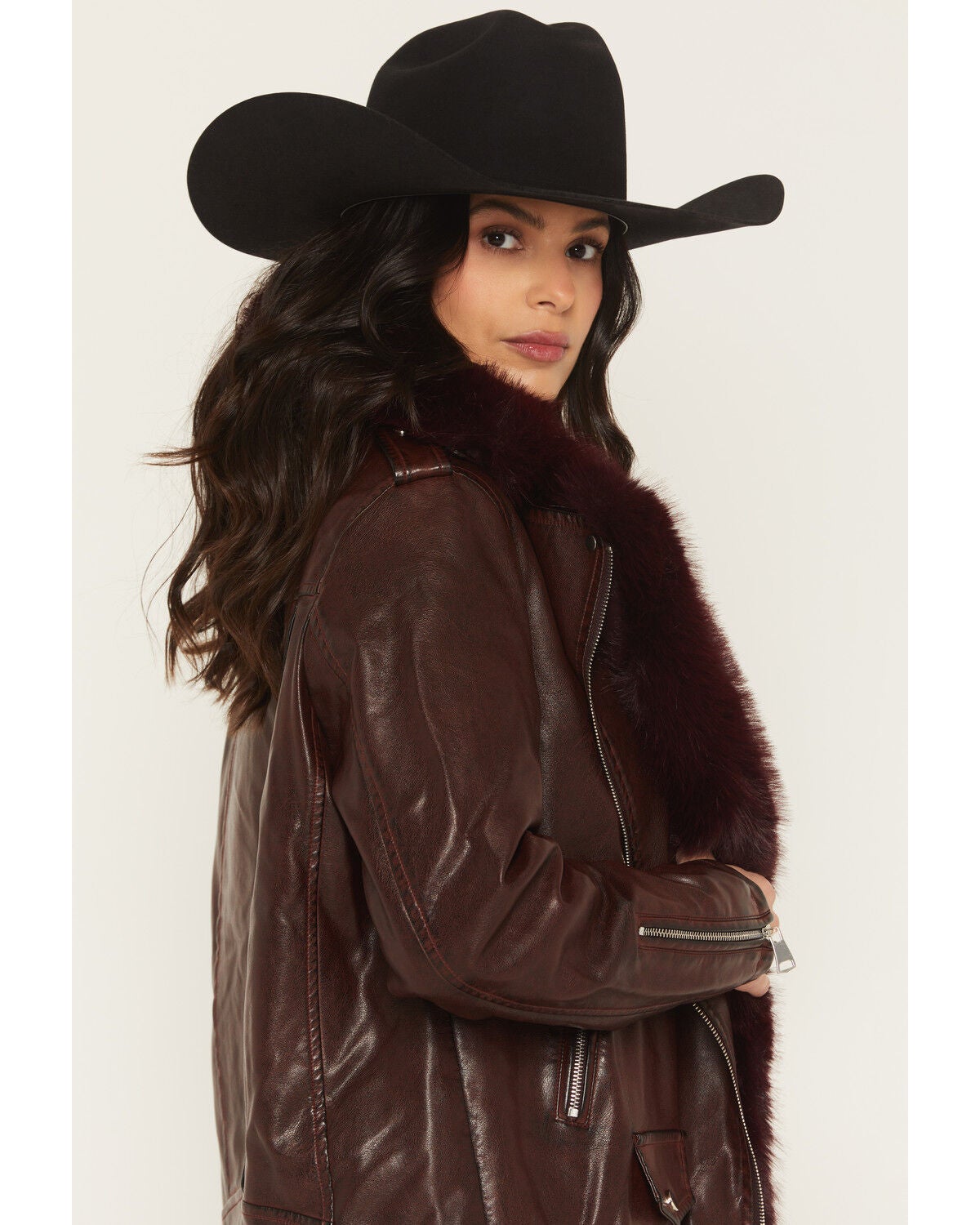 ジャケット・アウター 00s japanese label fur leather jacket BL 00s fur japanese label leather jacket