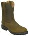 Image #1 - Twisted X Men's Distressed Pull On Work Boots - Round Toe, Brown, hi-res