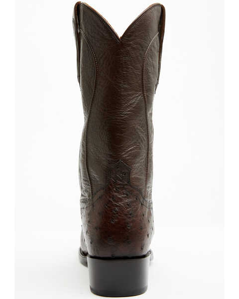 Image #5 - Cody James Black 1978® Men's Chapman Exotic Full-Quill Ostrich Western Boots - Medium Toe , Brown, hi-res