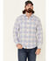 Flag & Anthem Men's Portola Plaid Print Long Sleeve Button Down Western Shirt , Blue, hi-res