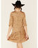 Wishlist Women's Satin Dot Dress, Taupe, hi-res