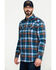 Image #3 - Cody James Men's FR Geo Print Long Sleeve Work Shirt - Big , Light Blue, hi-res
