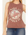 Image #3 - Rock & Roll Denim Women's Horse Graphic Tank Top, Chocolate, hi-res