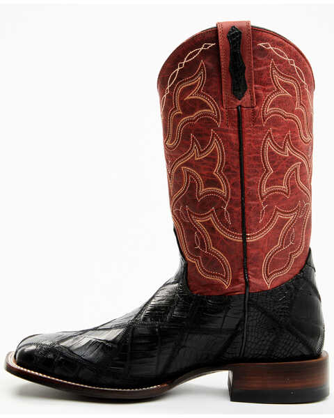 Image #3 - Cody James Men's Exotic Caiman Western Boots - Broad Square Toe, Red, hi-res