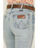 Image #4 - Wrangler Retro Women's Florence Light Wash High Rise Bailey Stretch Trouser Jeans , Light Wash, hi-res