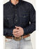 Image #3 - Ariat Men's Classic Denim Long Sleeve Snap Western Shirt , Blue, hi-res